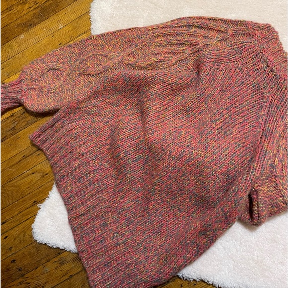 Skovhuus alpaca blend chunky knit multicolor sweater woman’s size small - Picture 8 of 8